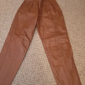 Woman's genuine leather pants